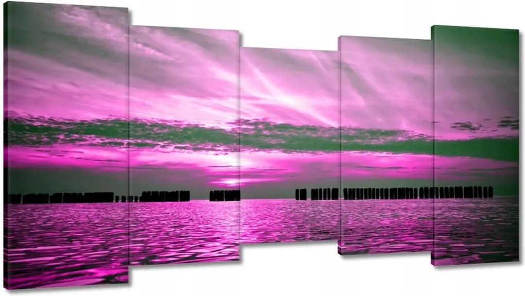 Vászonkép 150x80 Hanga naplemente