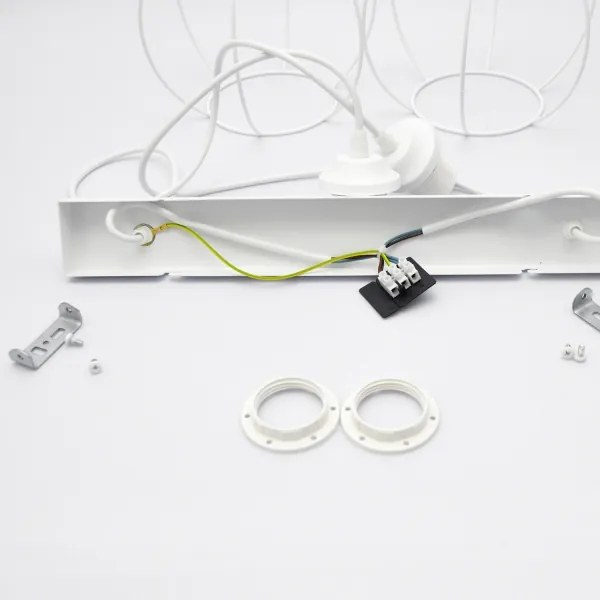 Gyerek csillár zsinóron STARS 2xE27/15W/230V kék/fehér