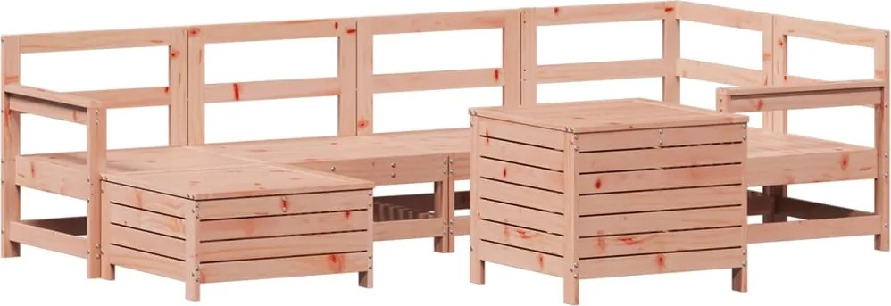 vidaXL 7 részes tömör duglászfenyő kerti kanapészett