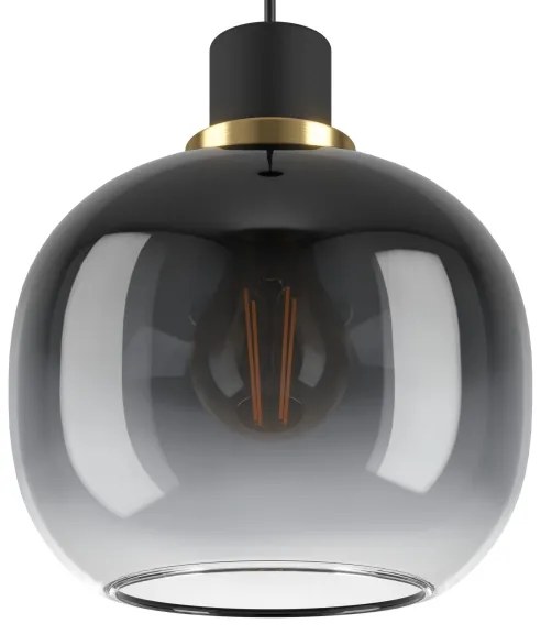 Eglo 99617 - Csillár zsinóron OILELLA 3xE27/40W/230V szürke