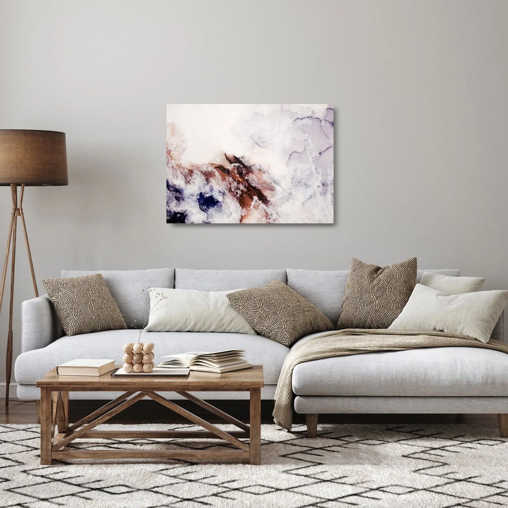 Üveg kép - Lila márvány N⁰1 (70x50 cm)