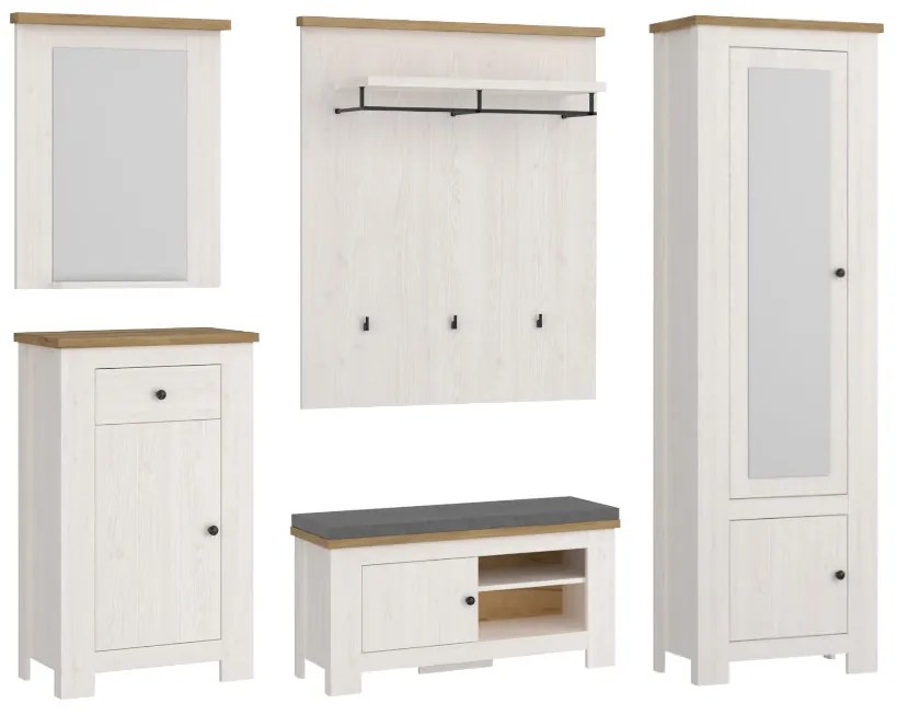 CELESTAN előszoba összeállítás, szibériai vörösfenyő/tölgy coast evoke