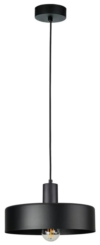 Kábeles csillár ARCANE 1xE27/60W/230V fekete