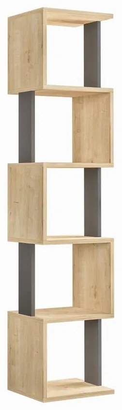 könyvespolc Piri - Sonoma Oak, Anthracite