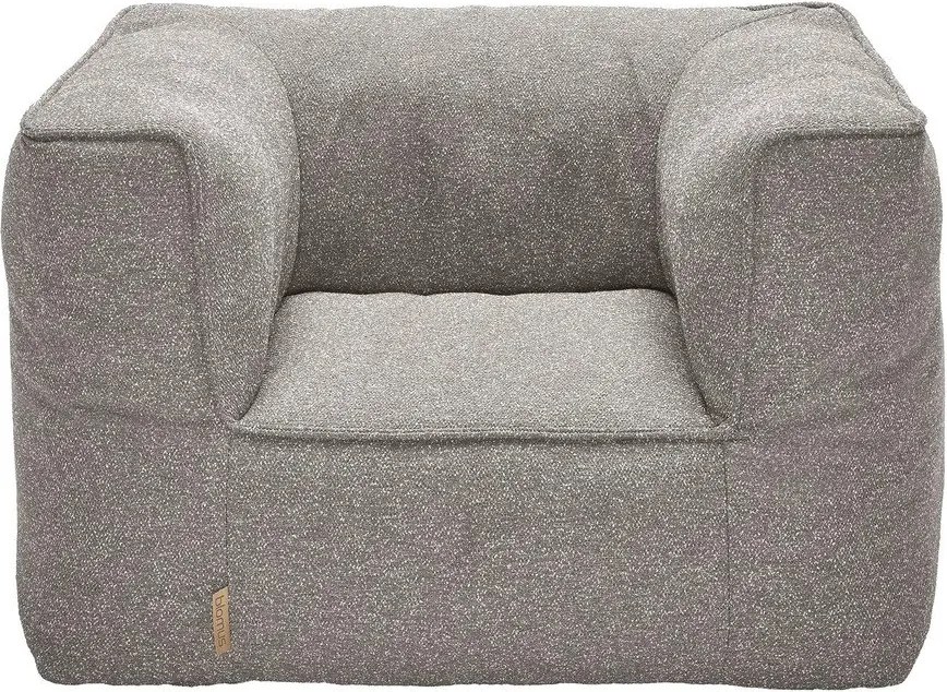 Szürkésbarna párnázott kerti fotel Grow – Blomus