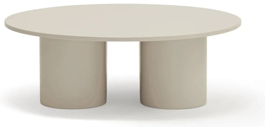 Krémszínű dohányzóasztal 110x111 cm Totem – Teulat