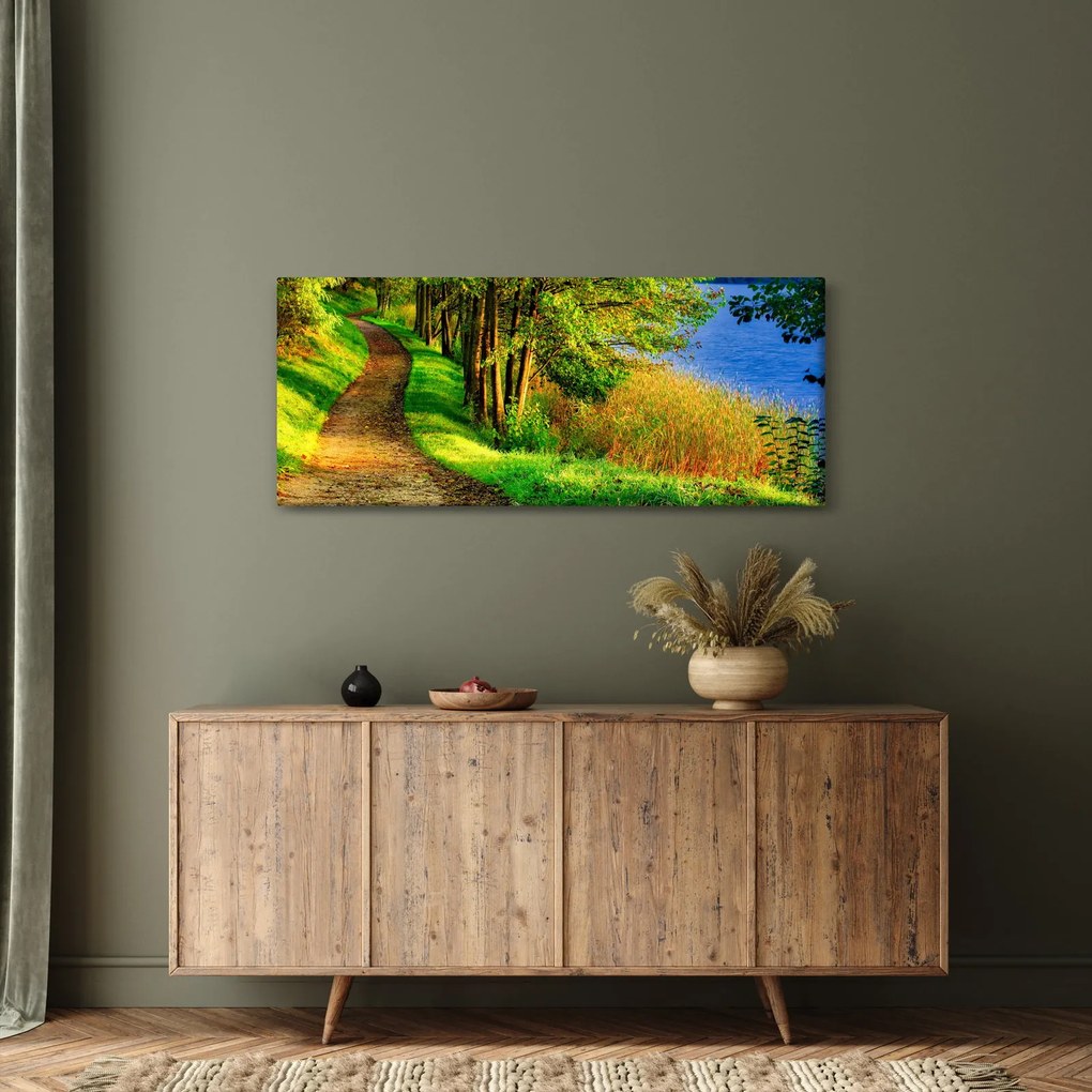 A víz menti sétányok képe (120x50 cm)