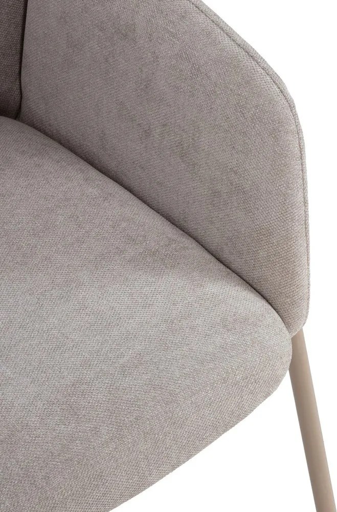 Bézs kárpitozott étkezőfotel szett 2 db-os Aslin – MOME