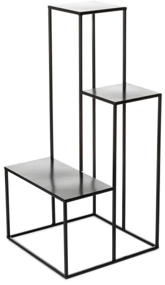 KASKADA virágtartó állvány 85x40 cm fekete