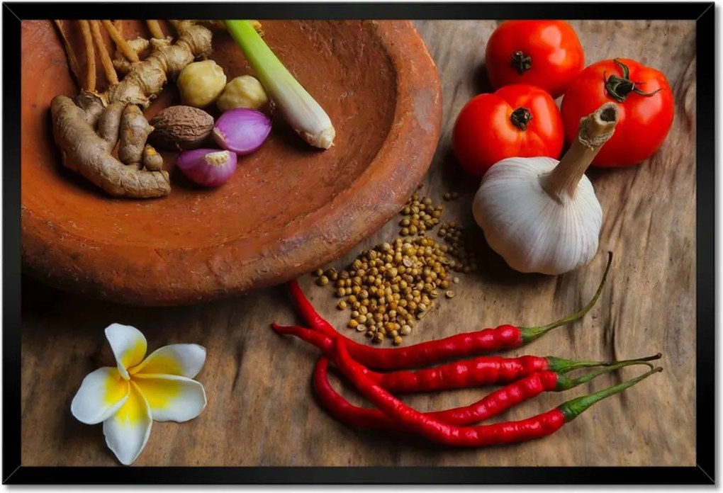 Poszterek keretben 60x40 Konyha Orient Fűszerek