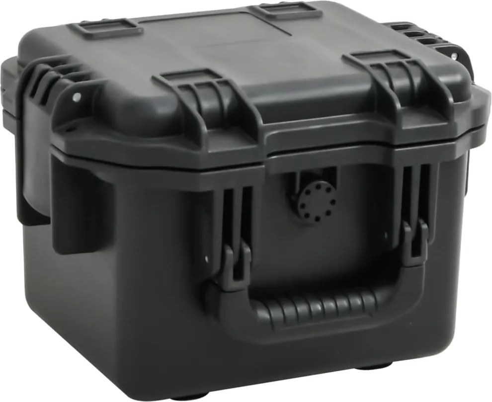vidaXL fekete PP hordozható repülős tok 30 x 24,5 x 20 cm