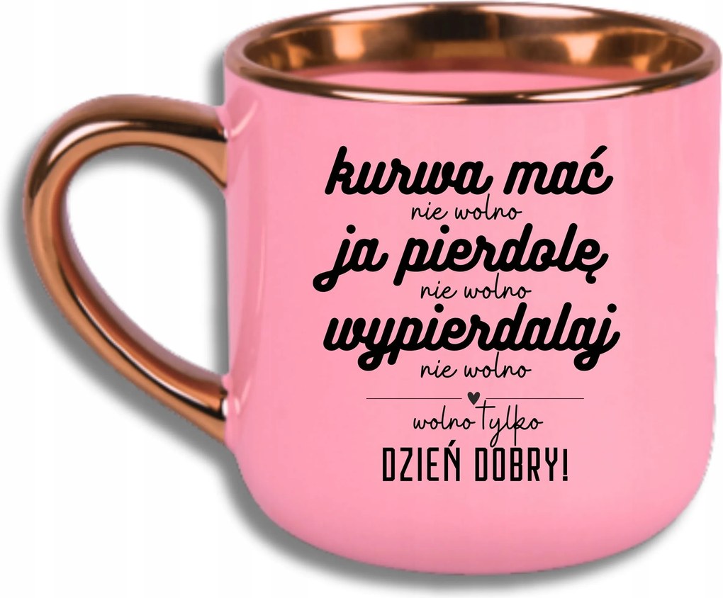 Bögre Rózsaszín Elegáns Nagy Vicces Ajándék Csak Jó Reggelt