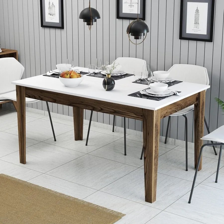 Étkező asztal Milan 514 - Walnut, White