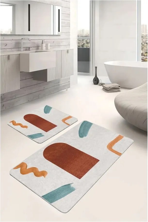 Bársony fürdőszobai kilépő szett 2 db-os 60x100 cm – Mila Home