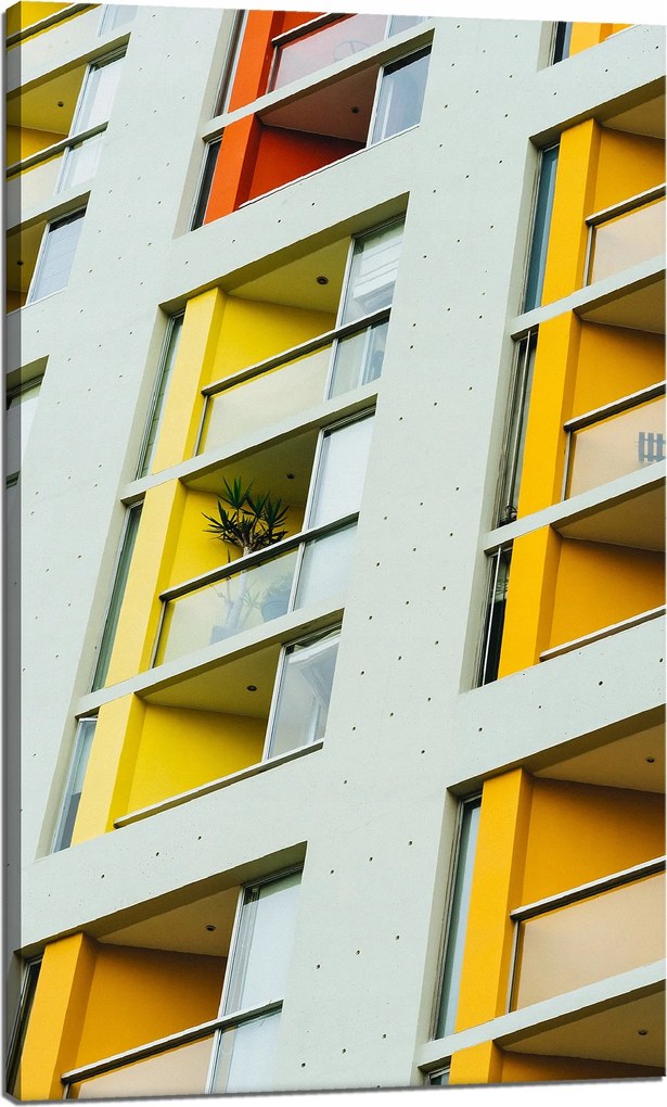 Vászonkép Blokk Lakás Épület Városépítészet 60x100