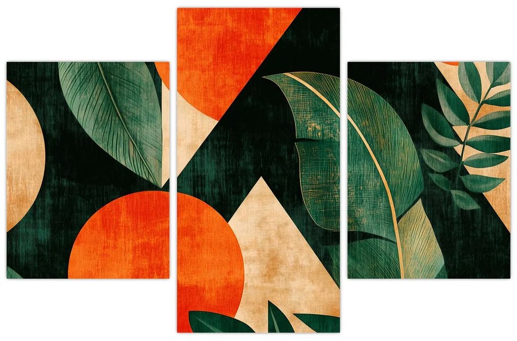 Kép - Geometrikus természeti minták II. (90x60 cm)
