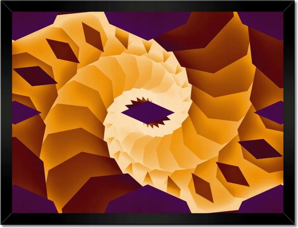 Poszterek keretben 40x30 Csavaros geometria