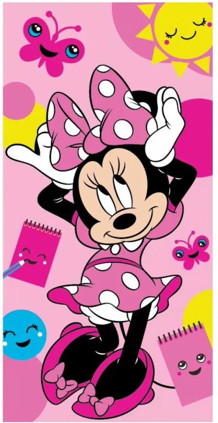 Disney Minnie törölköző fürdőlepedő pillangó