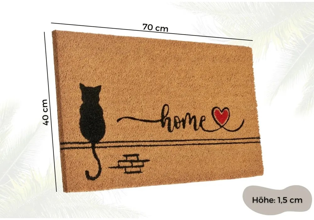 Kókuszrost lábtörlő 40x70 cm Kitty Home – Hanse Home