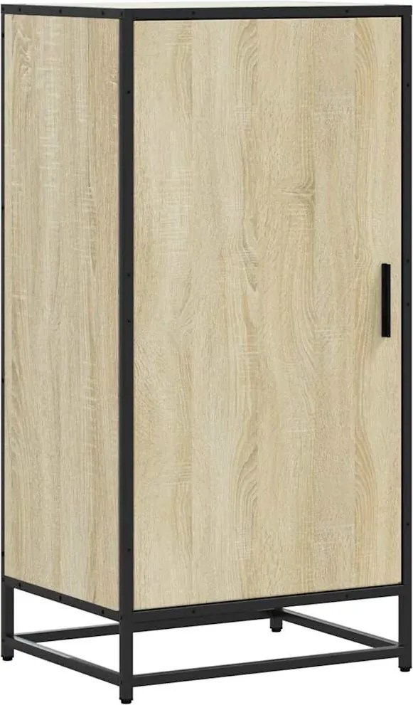 vidaXL sonoma tölgy színű szerelt fa cipőtartó 48x38x97,5 cm