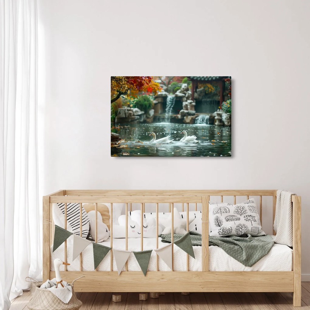 Kép - Ázsiai tó (90x60 cm)