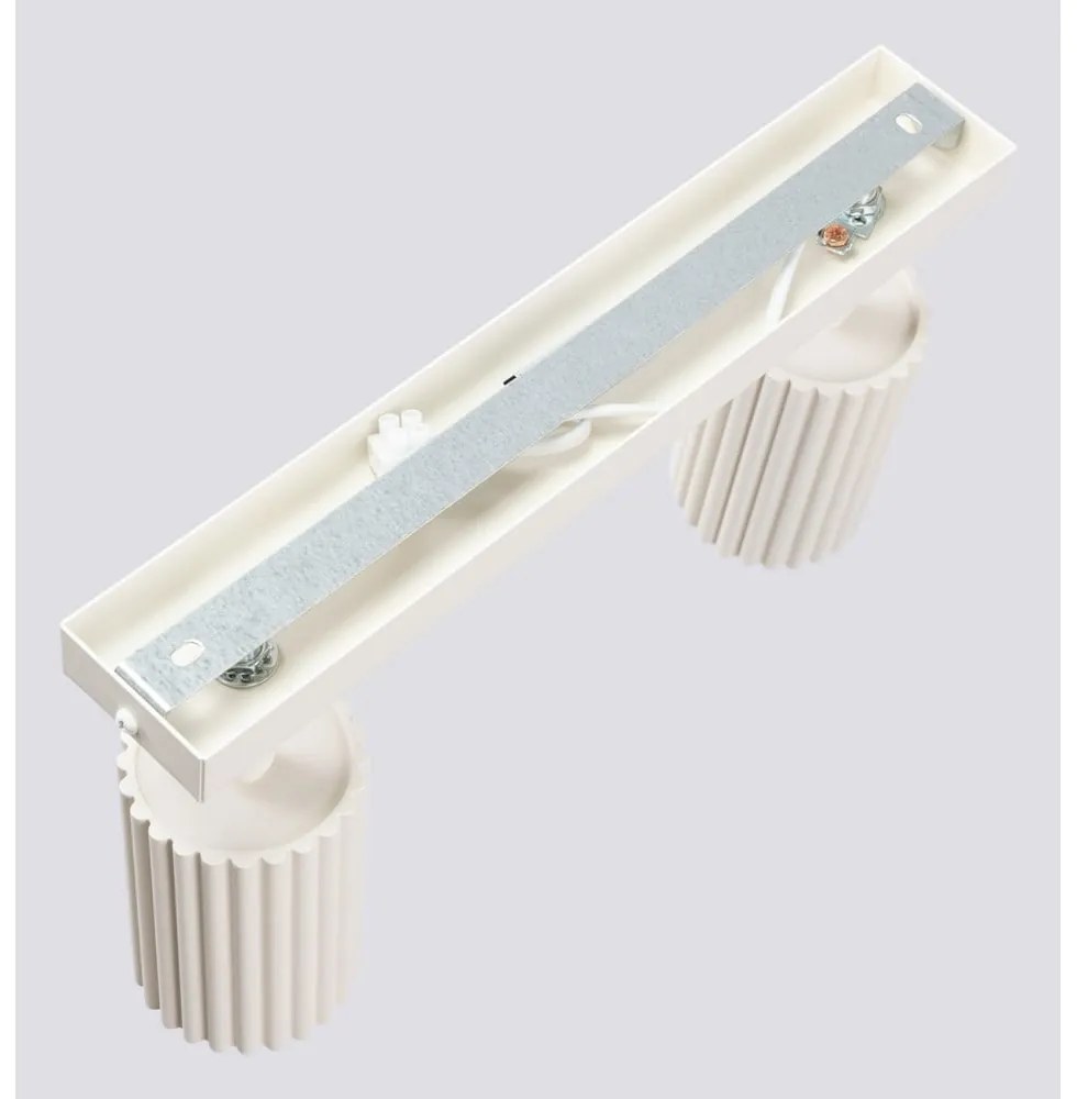 Krémszínű spotlámpa 6,5x30 cm Gleam – Sollux