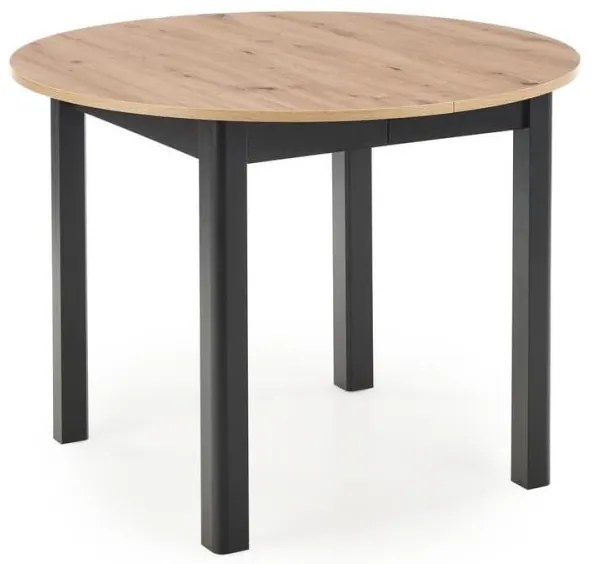 Étkezőasztal CALMIO artisan tölgy/fekete