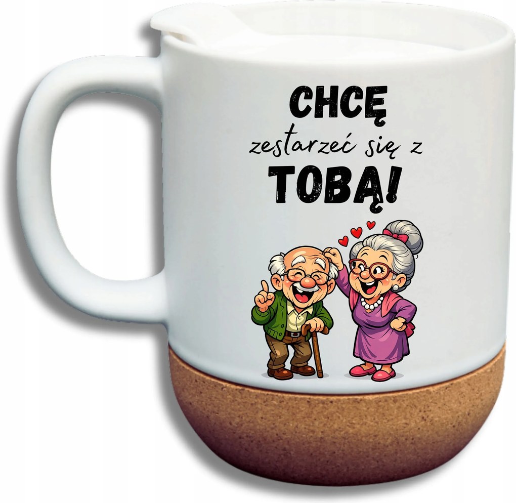 Bögre Fehér Parafa Vicces Valentin Napi Ajándék Szeretnék Veled Öregedni