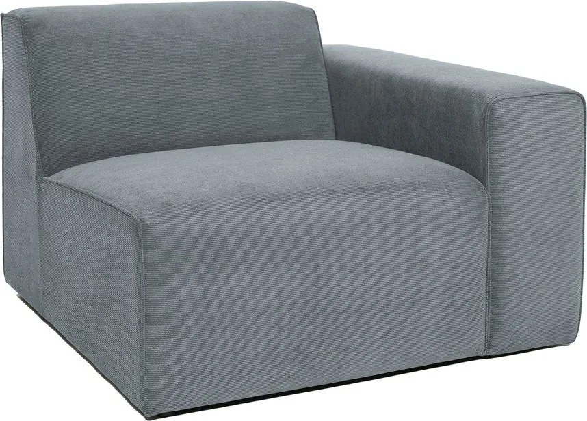 Szürke kordbársony kanapé modul (jobb oldali) Sting – Scandic