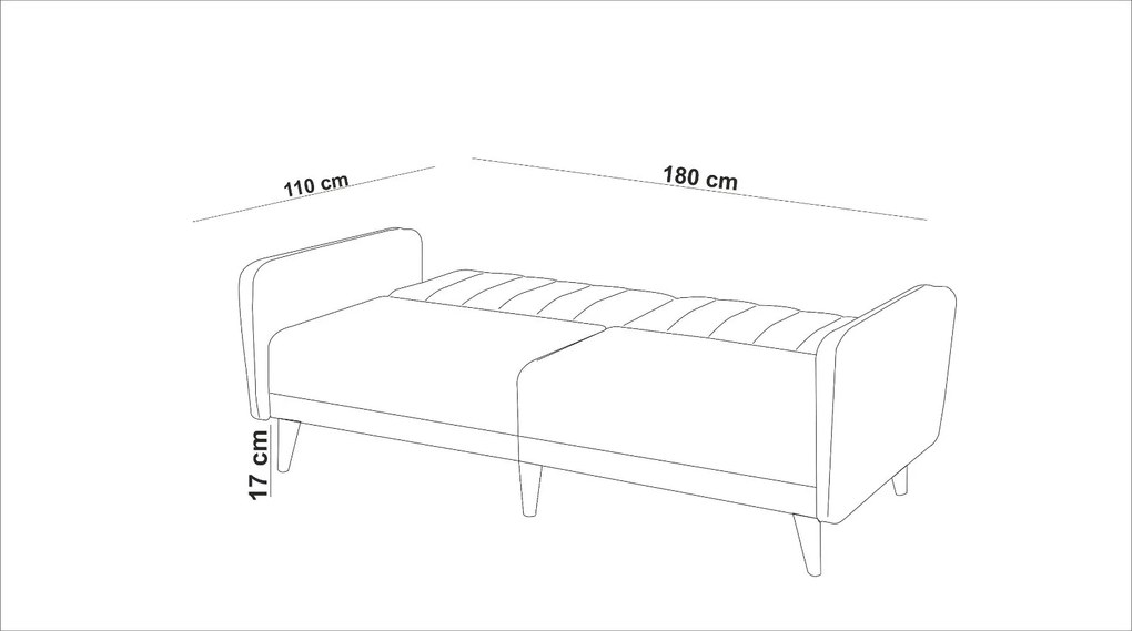 Ülőgarnitúra 3+1 Acanti (antracit). 1073345