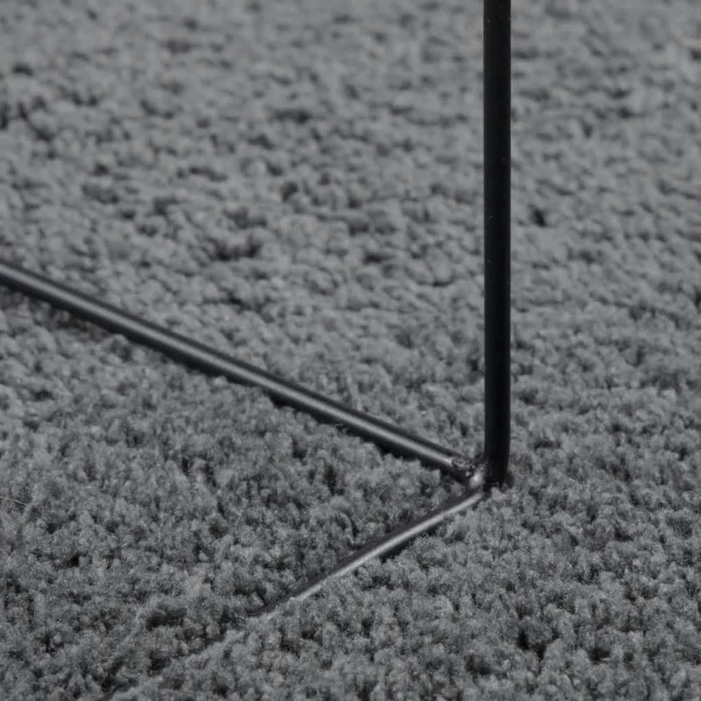 OVIEDO antracitszürke rövid szálú szőnyeg 80 x 250 cm