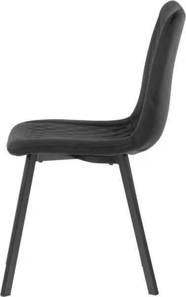 Étkezőszék, fekete, bársony szövet, DCL-973 BK4