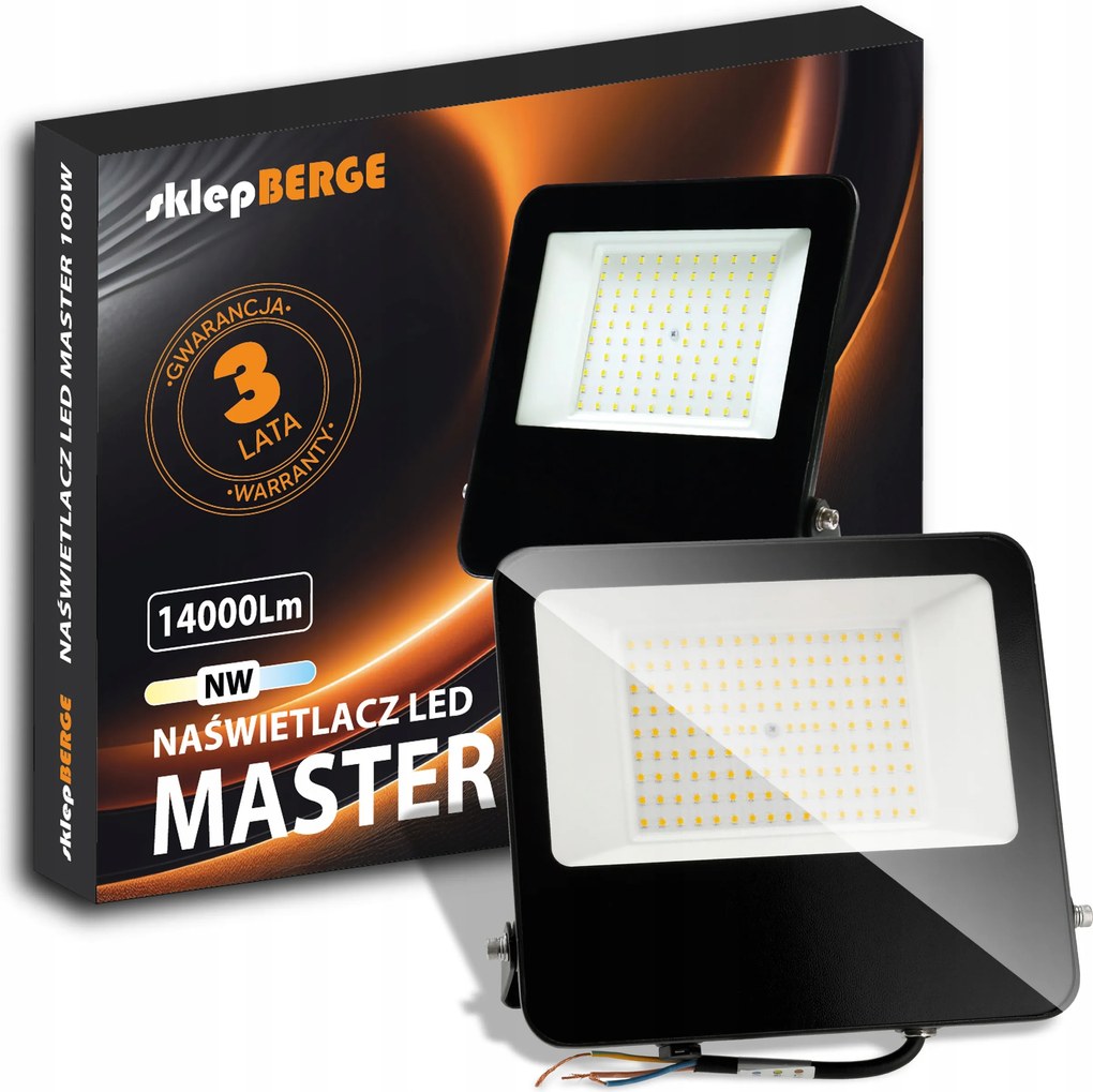 Halogén Led fényvető 100W 14000lm Kültéri Munka Hatékony Tartós IP65