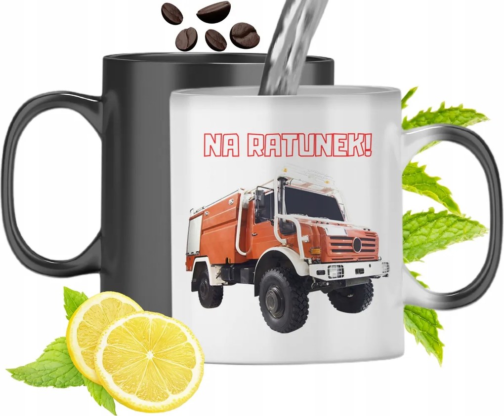 Mágikus Bögre Tűzoltóknak Színváltós Nyomtatott Fényképpel