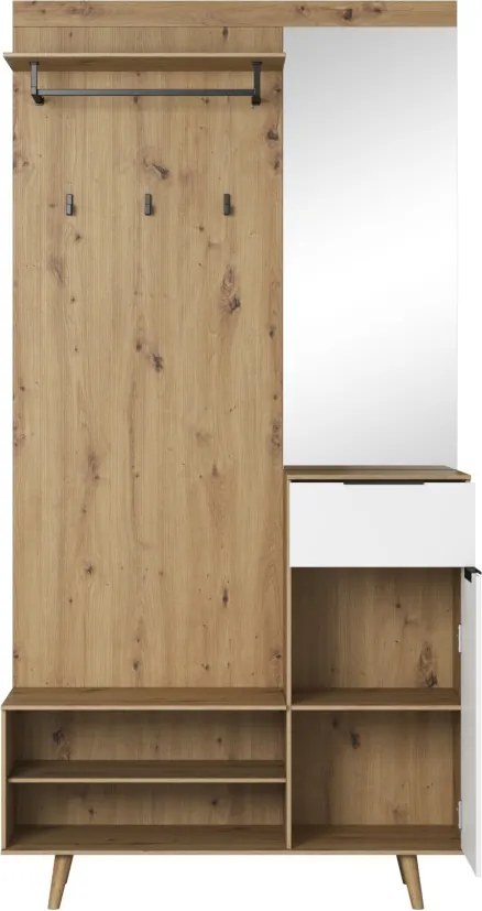 NORDIC B PRZEDPOKÓJ DĄB ARTISAN/BIAŁY