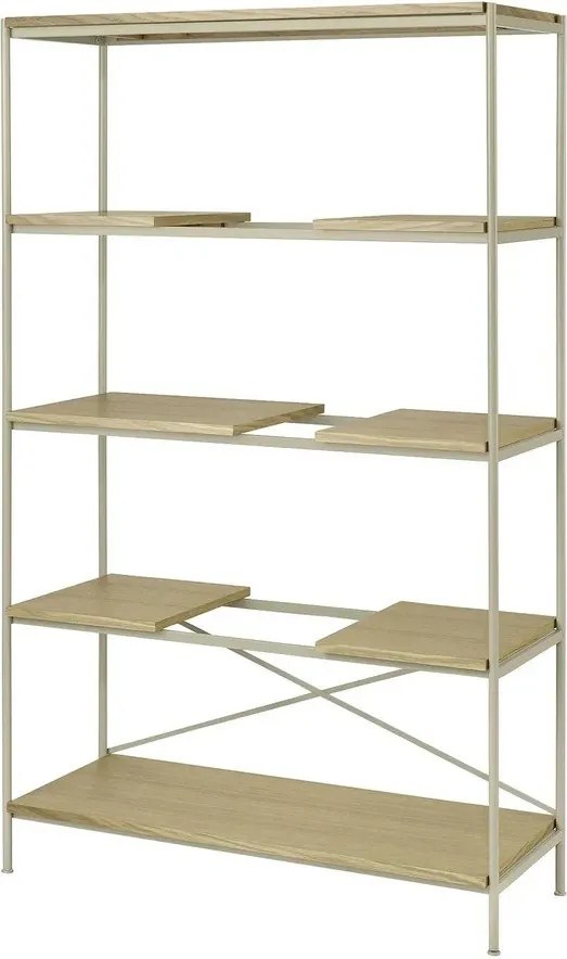 Natúr színű polcos állvány tölgyfa dekorral 105x170x40 cm Sukoya – Blomus