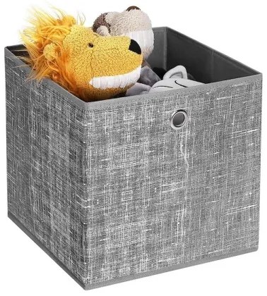 CURAN tárolódoboz, 6 db, szürke