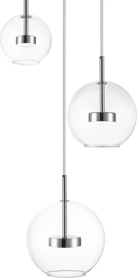 Zuma Line ENCELADUS P0428-03L-F4AC Plafonlámpa 3x5W/LED 3000K 1500lm IP20