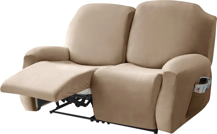 Relax Fotel Huzat (bársonyos, 2 üléses, kapucsínó)