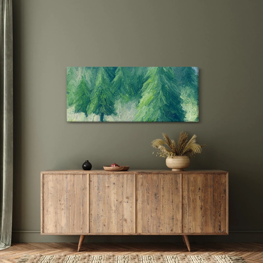 Kép - Festett tűlevelűek (120x50 cm)