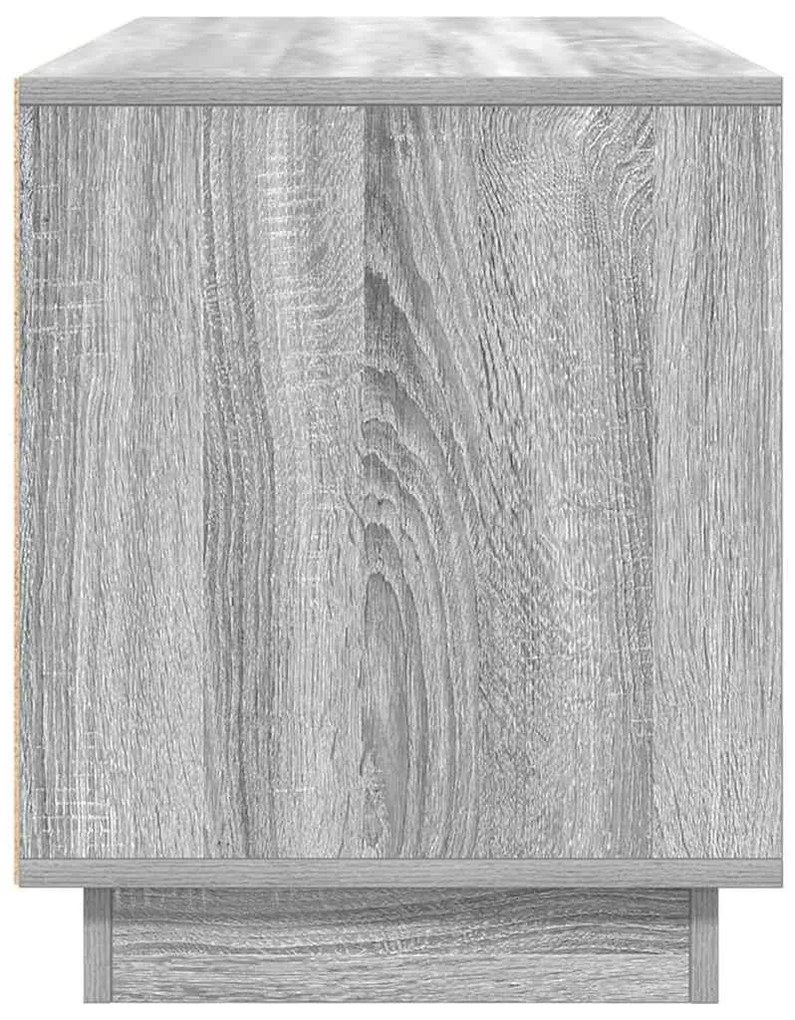 szürke sonoma színű TV-szekrény LED-lámpákkal 100x41x50 cm