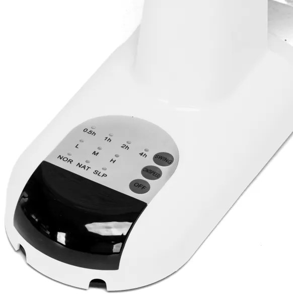 Aigostar - Fali ventilátor 45W/230V fehér + távirányító