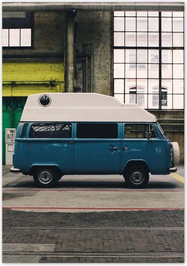 Poszterek 70x100 Kék busz Autó