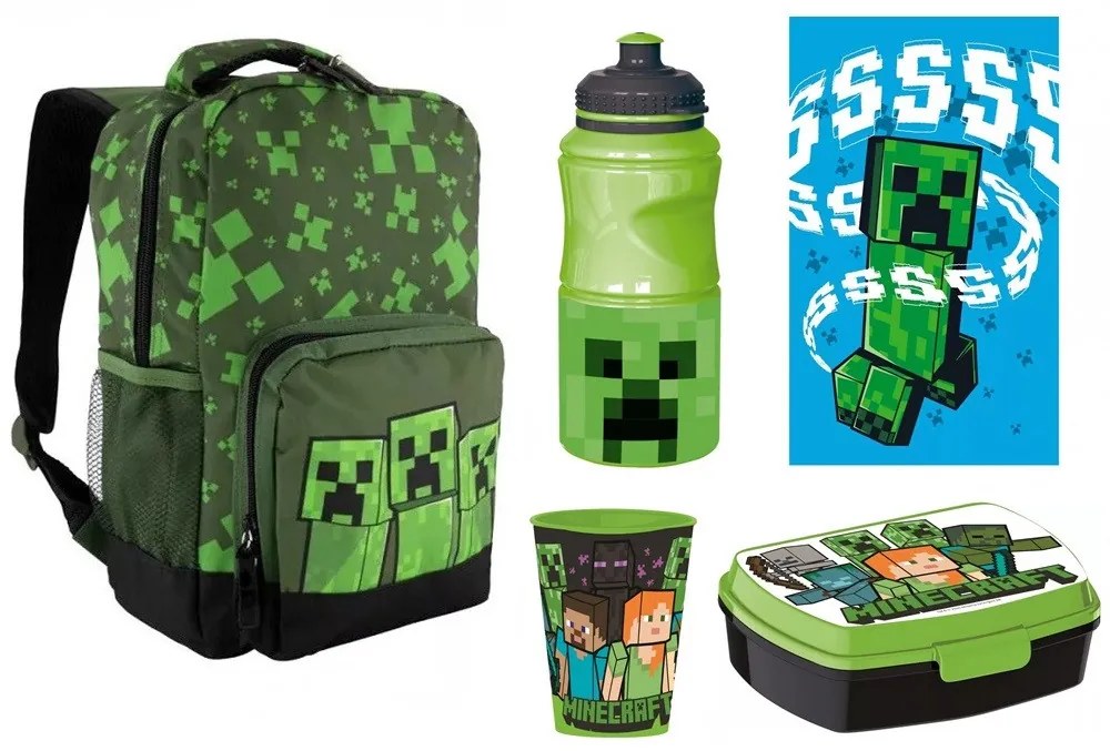 Minecraft ovis kirándulós csomag 5 db-os (Green)