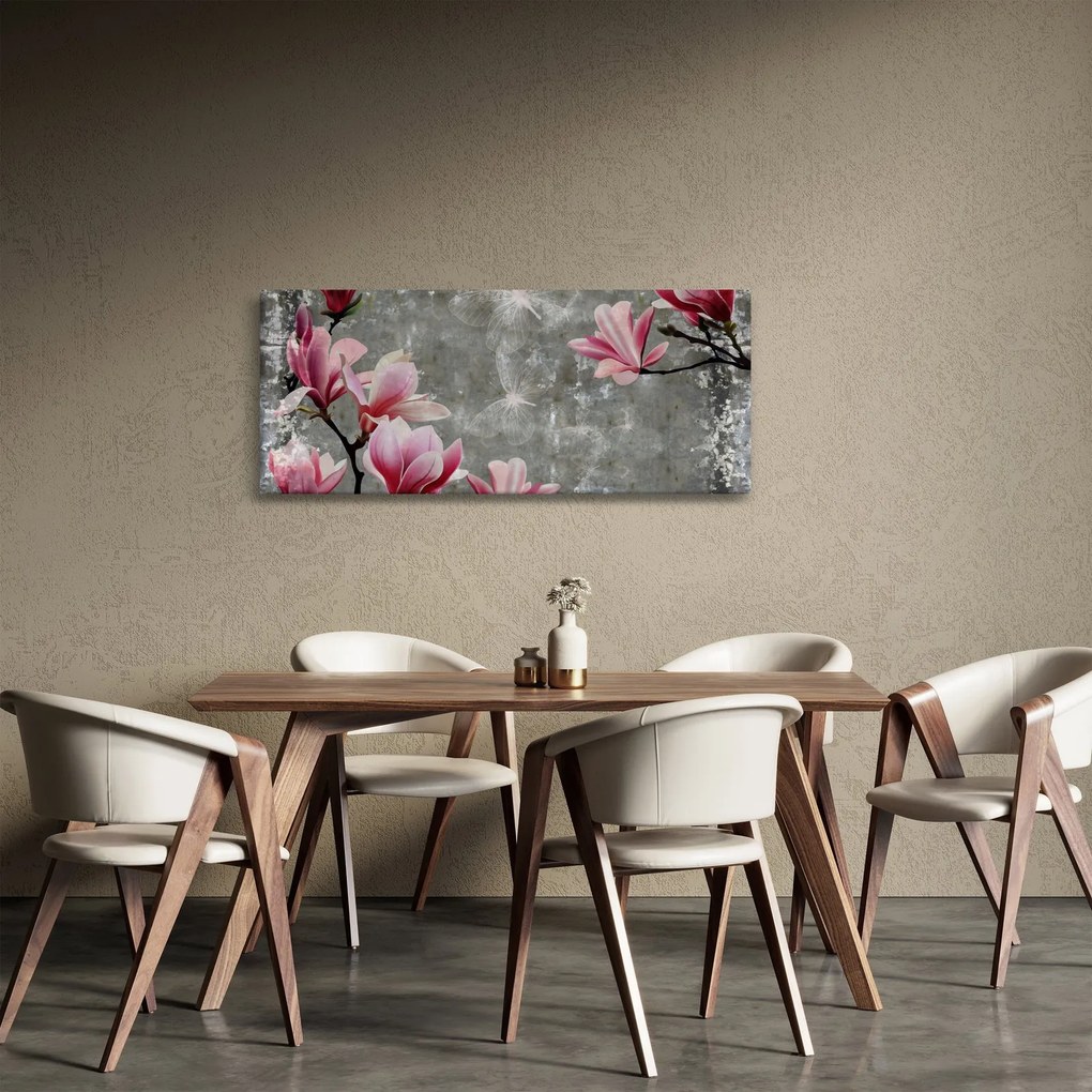 Kép virággal (120x50 cm)