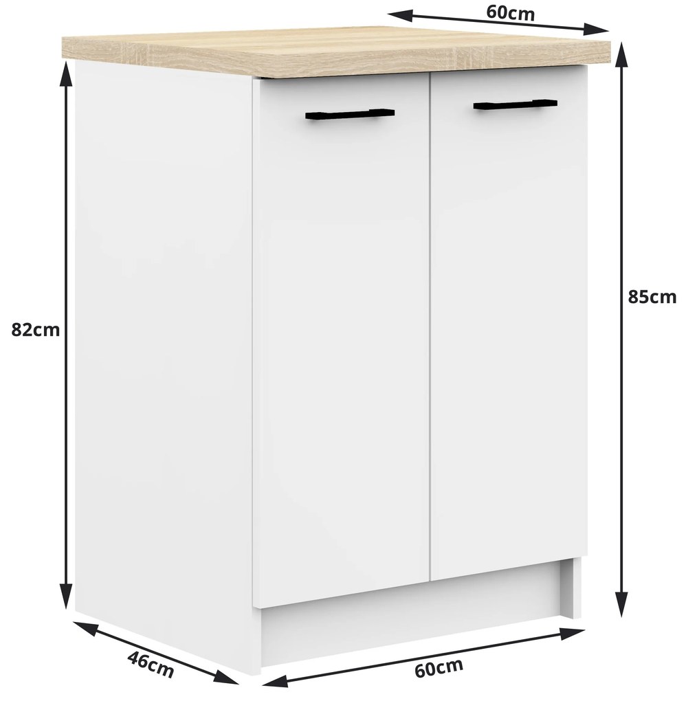 Konyhabútor 240 cm Ozara II (fehér). 1069376