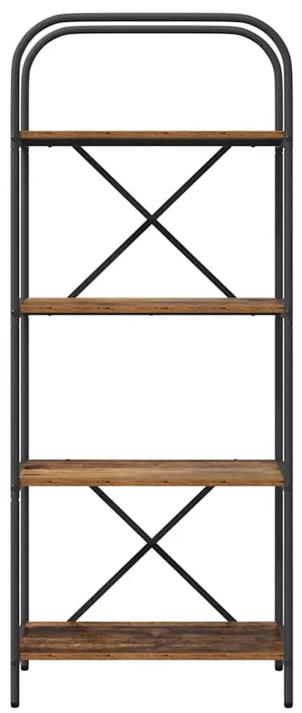 Könyvespolc Régi fa 60 x 30 x 146 cm Faanyag