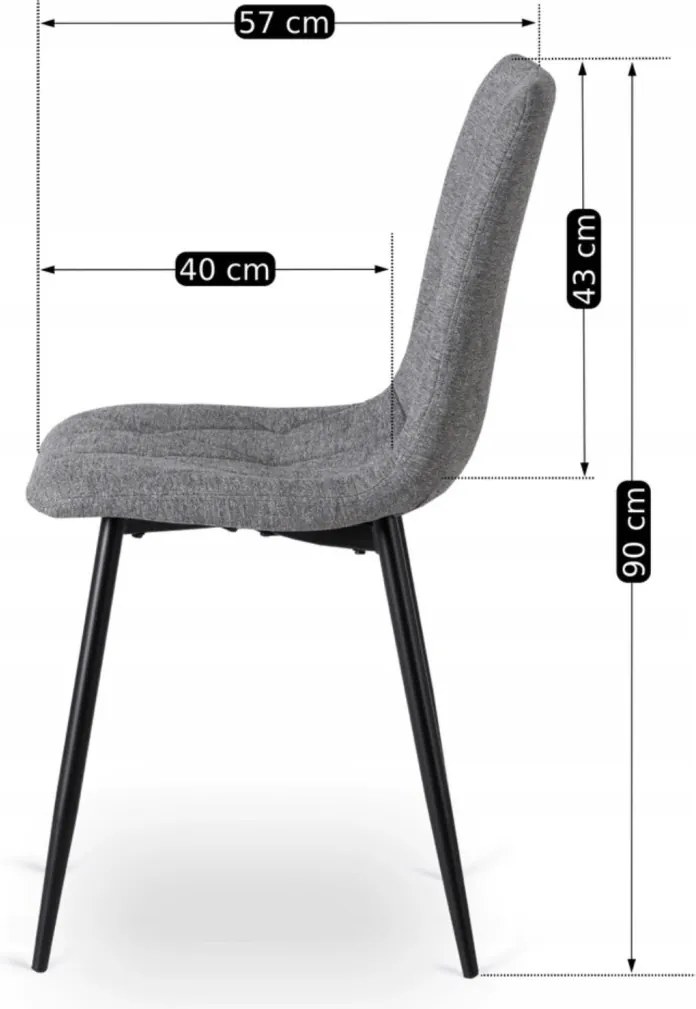 Szék szürke színben. ROBIN 2
