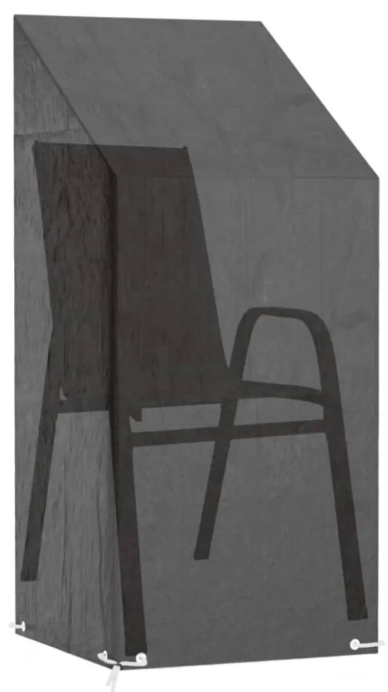 2 db polietilén kerti székhuzat 8 fűzőlyukkal 65x65x110/150 cm