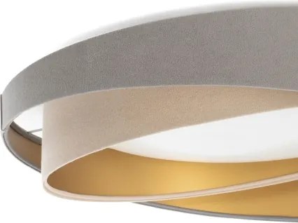 LED, fényerőszabályozható mennyezeti lámpa SM. GALAXY M. 24W/230V átm. 55 cm szürke/bézs/arany + távirányító